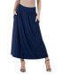 Women's Foldover with Pockets Maxi Skirt