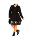 Plus Size Hi Lo Frill Coat