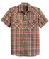 Men's Frontier Plaid Short Sleeve Button-Front Shirt