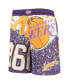 Big Boys Purple Los Angeles Lakers Hardwood Classics Jumbotron Shorts