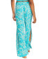 Juniors' Tropical Rhythm Drawstring Wide-Leg Pants