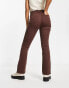 Hollister high rise flare jeans in brown