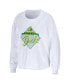 Women's White Oregon Ducks Diamond Long Sleeve Cropped T-shirt