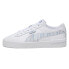 Puma Jada Renew Perforated Lace Up Womens Blue, White Sneakers Casual Shoes 397