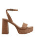 Women's Sadel Block Heel Ankle Strap Dress Sandals