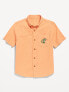 Matching Short-Sleeve Graphic Pocket Shirt for Boys