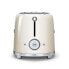 SMEG toaster TSF01CREU (Cream) - 2 slice(s) - Cream - Steel - Buttons - Level - Rotary - China - 950 W