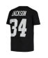 Big Boys Bo Jackson Black Las Vegas Raiders Retired Retro Player Name and Number T-shirt