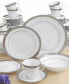 Crestwood Platinum 50 Pc. Dinnerware Set, Service for 8