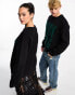 Weekday – Unisex Fabian – Unisex-Pullover in Schwarz mit Grafikprint, exklusiv bei ASOS