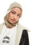 & Other Stories super soft knitted hood in beige