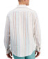 Men's Dart Stripe Linen Long-Sleeve Shirt, Created for Macy's