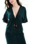 Accessorize maxi beach kaftan in green