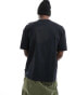 Hollister boxy fit heavyweight t-shirt in black