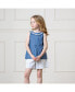 Little Girls Pull-On Flat Front Linen Short