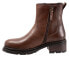 Softwalk Novato S2254-200 Womens Brown Leather Zipper Casual Dress Boots