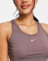 Nike – One Training Novelty Dri-FIT – Tanktop in Pflaume mit Rückenschnürung