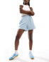 Pieces linen runner shorts in baby blue