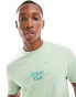 Calvin Klein optic line logo t-shirt in green