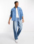 ASOS DESIGN extreme oversized denim shirt in vintage western styling