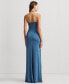 Women's Beaded Halter Jersey Gown