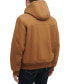 Men's Hooded Zip-Front Fleece-Lined Bomber Jacket