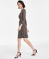 Women's V-Neck Side-Tie Faux-Wrap Dress