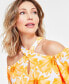 Women's Floral-Print Halter Blouse, Created for Macy's