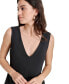 Women's V-Neck Zip-Back Sleeveless Top