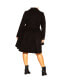 Plus Size Hi Lo Frill Coat