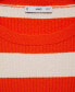 Women's Striped Ribbed-Knit Sweater