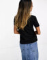 Mango basic t-shirt in black