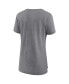 Women's Heathered Gray Miami Dolphins Drop Back Modern T-shirt