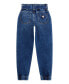 Big Girls Tie Belt Paper Bag Waist Denim Cargo Jeans