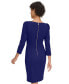 Women's 3/4-Sleeve Sheath Dress