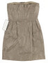 J.CREW Womens Silk Taffeta Bow Special Sleeveless Sheath Dress Gray Size 2P