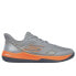 Grey Synthetic/ Textile /Orange Trim