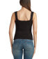 Junior's Sleeveless Open Stitch V-Neck Sweater Top