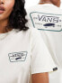 Vans full patch backprint t-shirt in cream