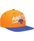 Men's Orange, Blue New York Knicks Hardwood Classics Soul Transcript Snapback Hat