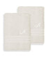 Textiles Turkish Cotton Personalized 2 Piece Denzi Hand Towel Set, 30" x 16"