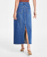 Юбка INC International Concepts Denim Slit Midi