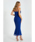 Women's Chiffon Diamante Cowl Maxi Dress