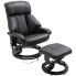 Massagesessel mit Fußhocker 700-140BK