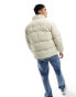 Good For Nothing puffer jacket in ecru