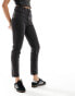 Stradivarius slim mom jean with stretch in black