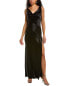 Nicholas Alfina Double Cowl Gown Women's Black 0