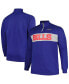 Men's Royal Buffalo Bills Big and Tall Fleece Quarter-Zip Jacket