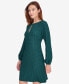 Women's Embossed Houndstooth Knit Dress