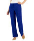 Petite Mid Rise L-Pocket Straight-Leg Pants